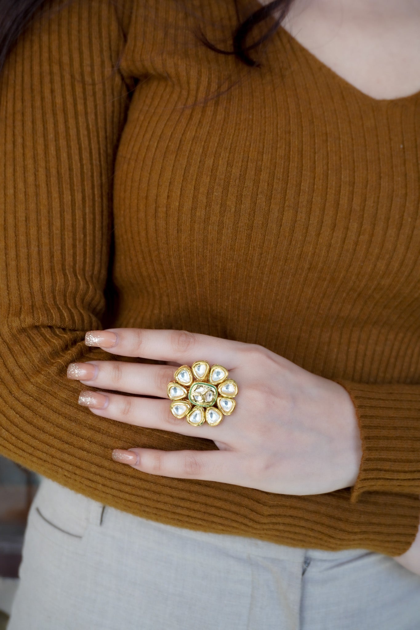 Aarohi Kundan Ring