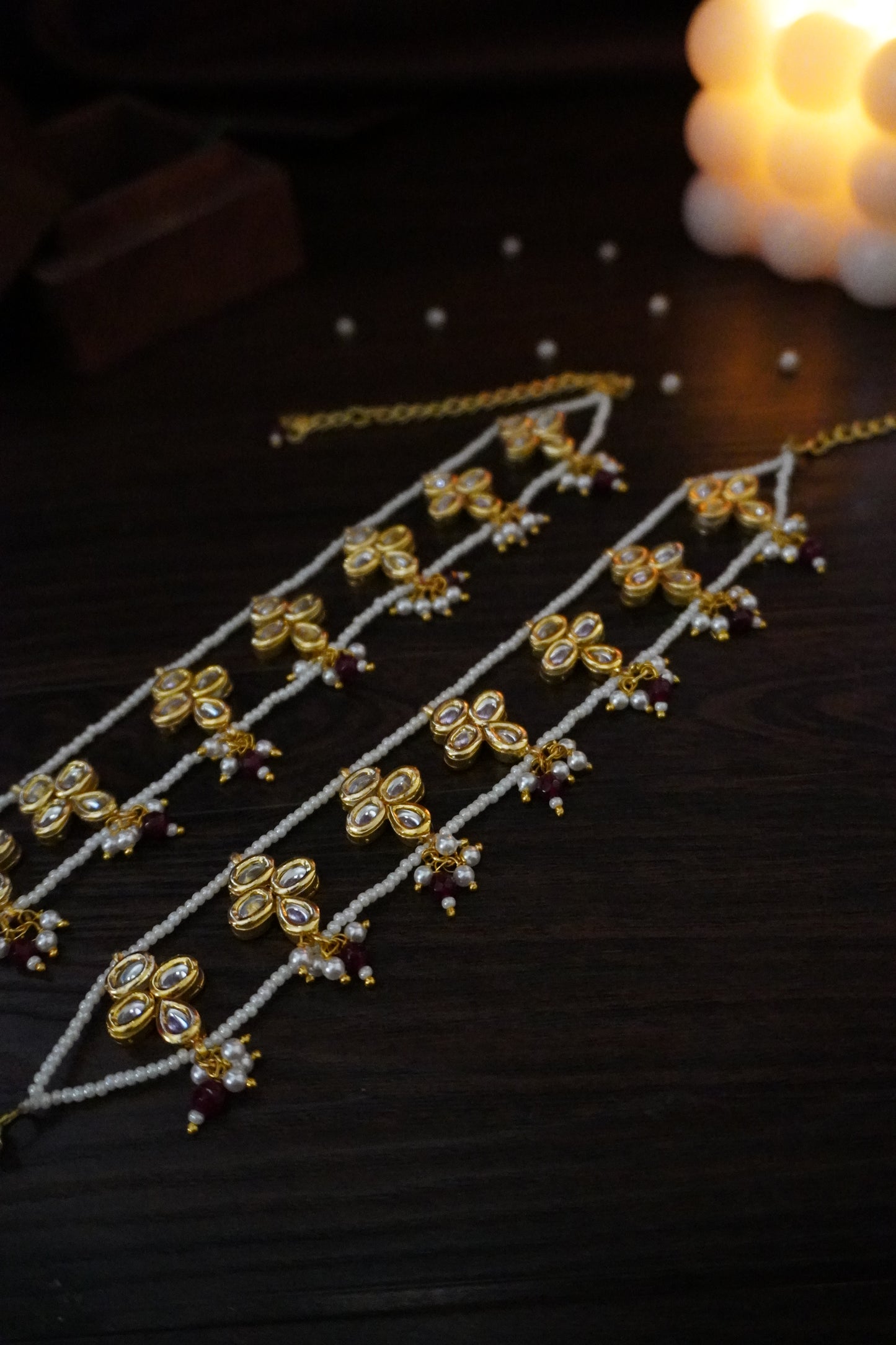 Anvi Kundan Anklets