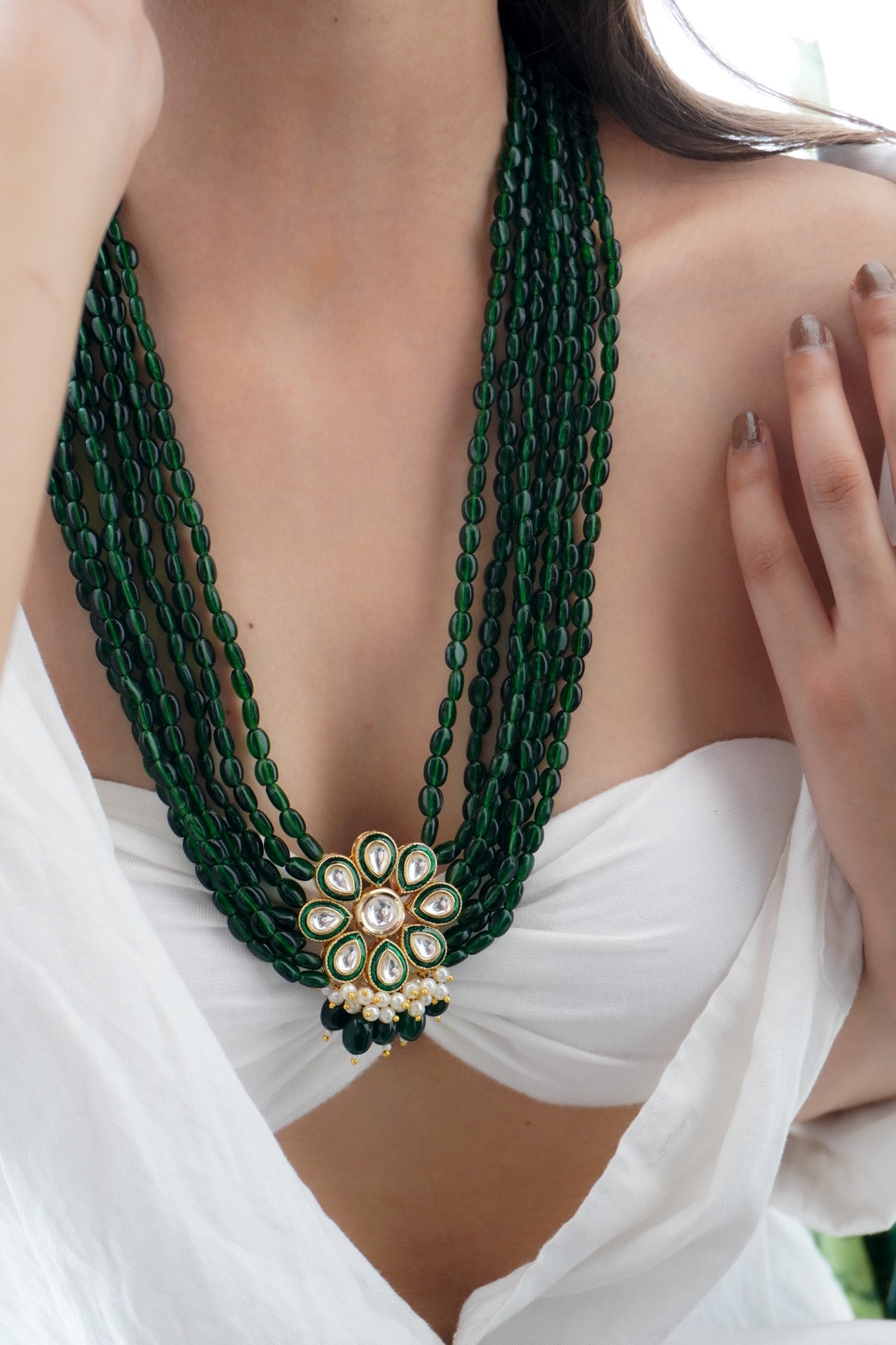 Harika Kundan and Stones Necklace