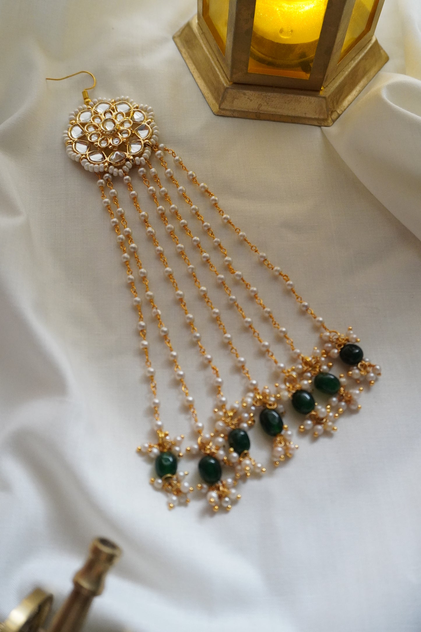 Suhani Kundan and Pearls Hair Pin