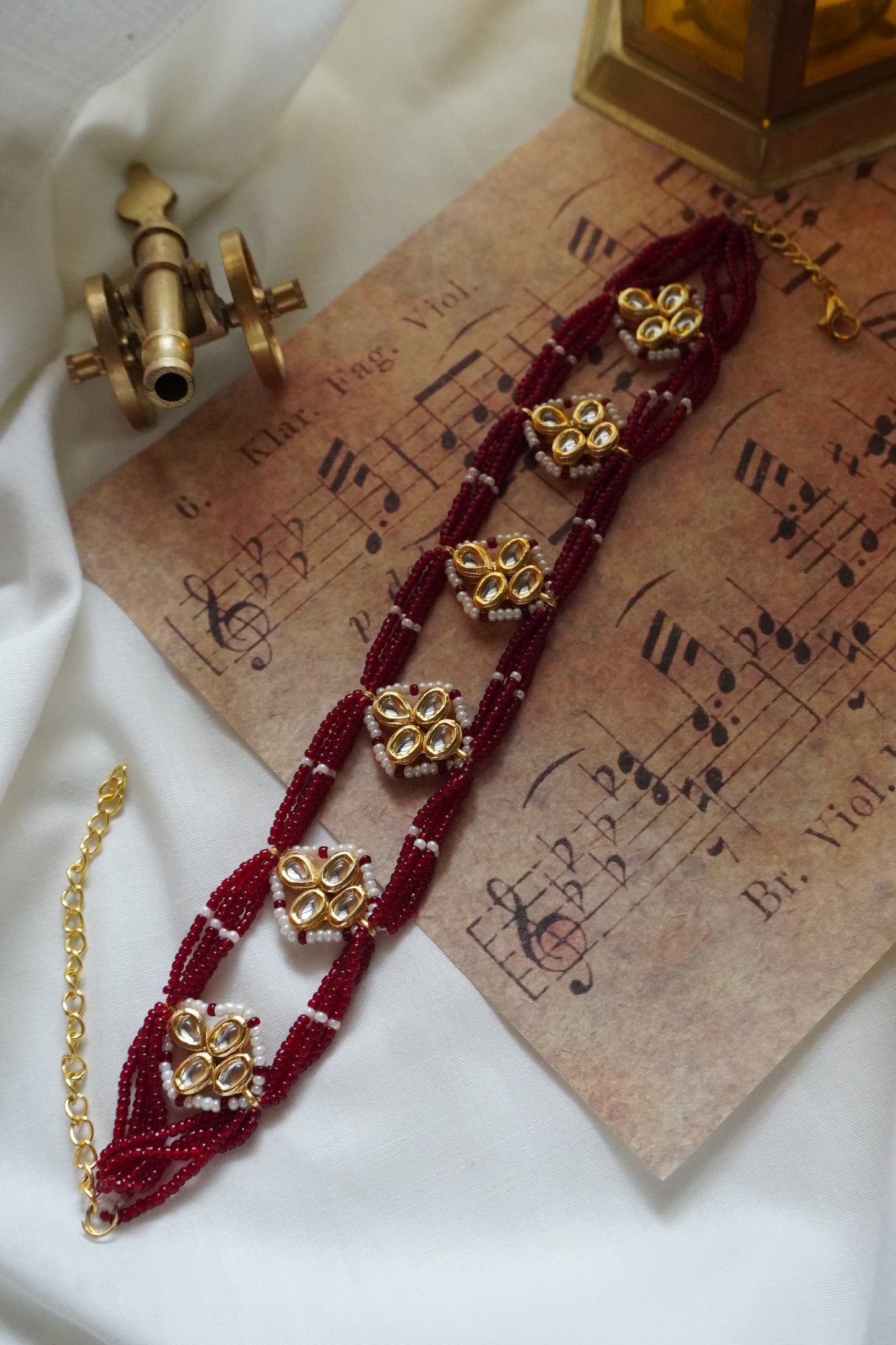 Saisha Red Kundan Necklace