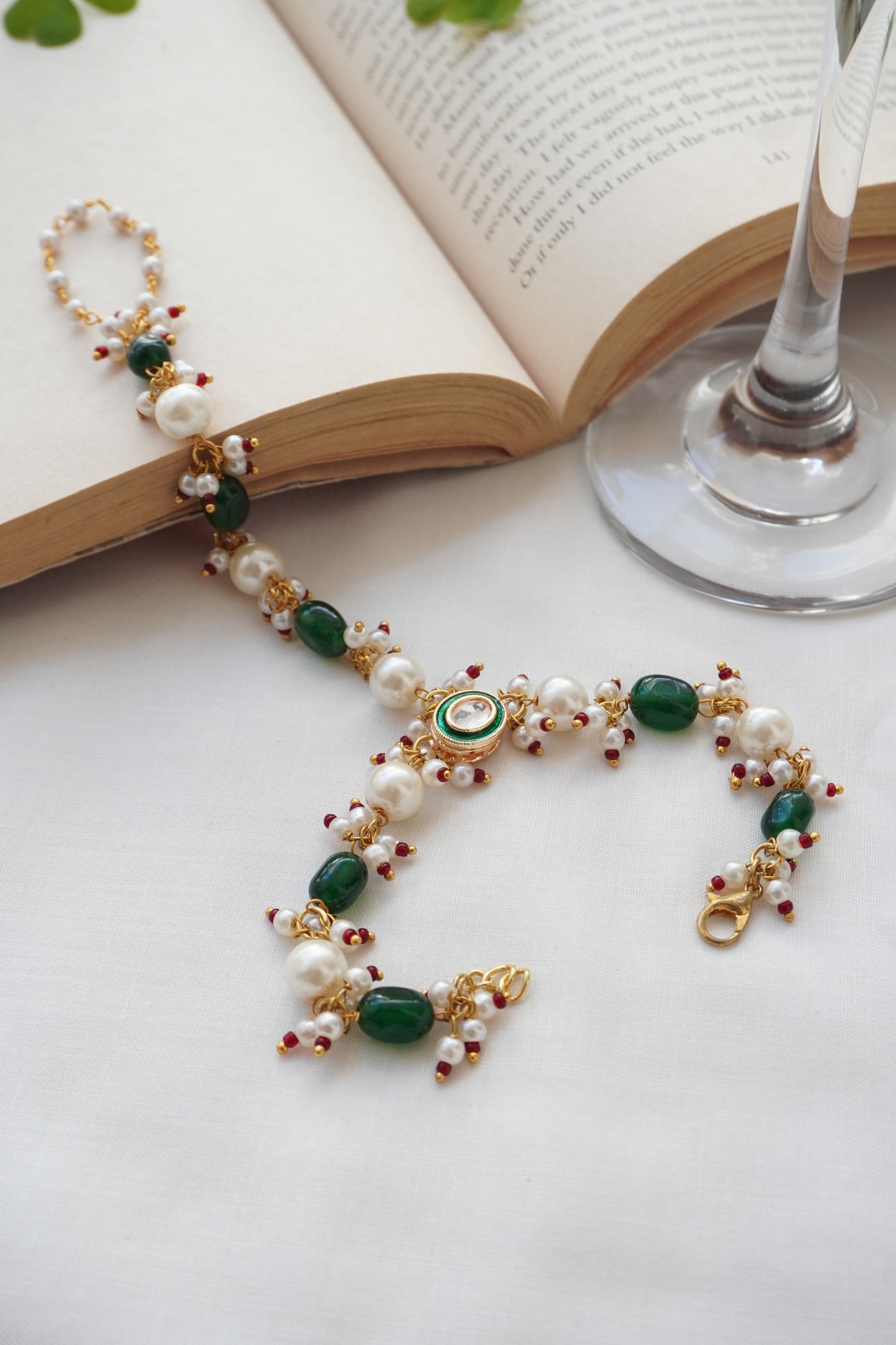 Yauvani Kundan and Pearls Bracelet