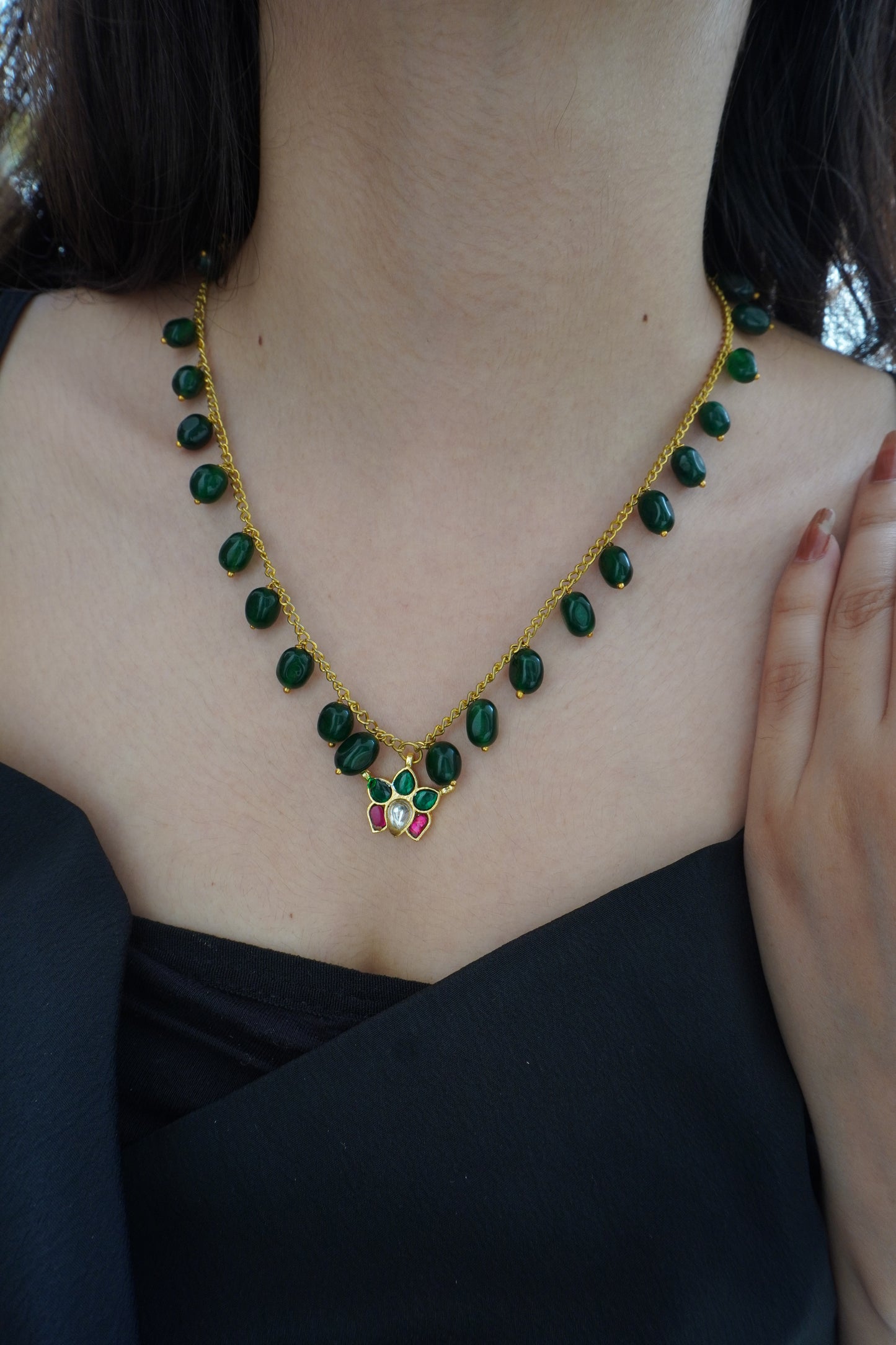 Tarini Kundan and Stones Necklace