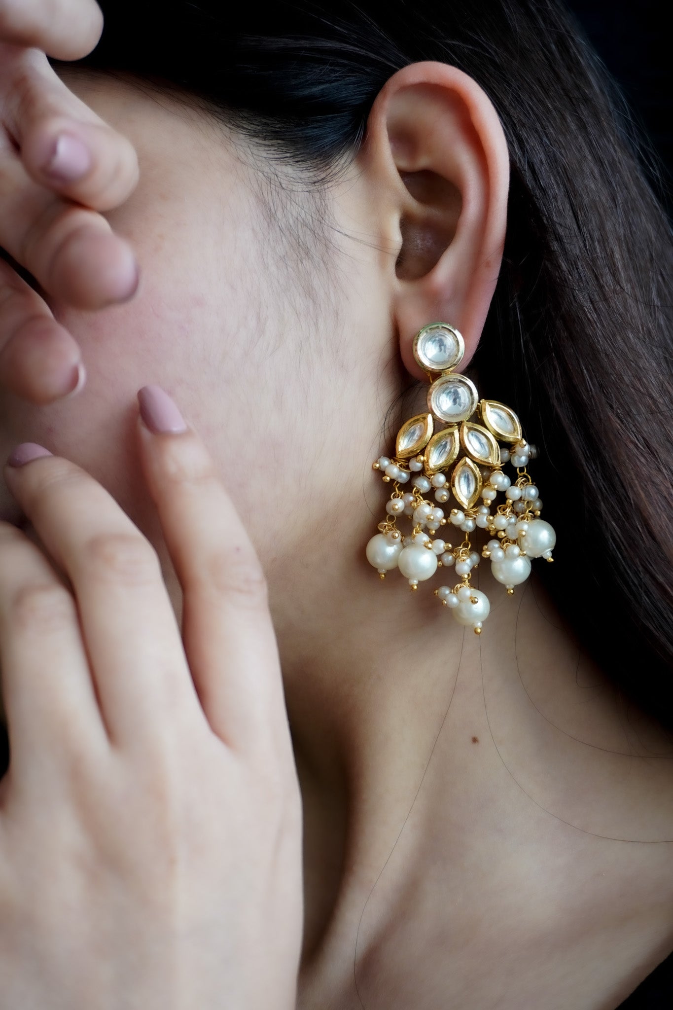 Rasha Kundan Earrings