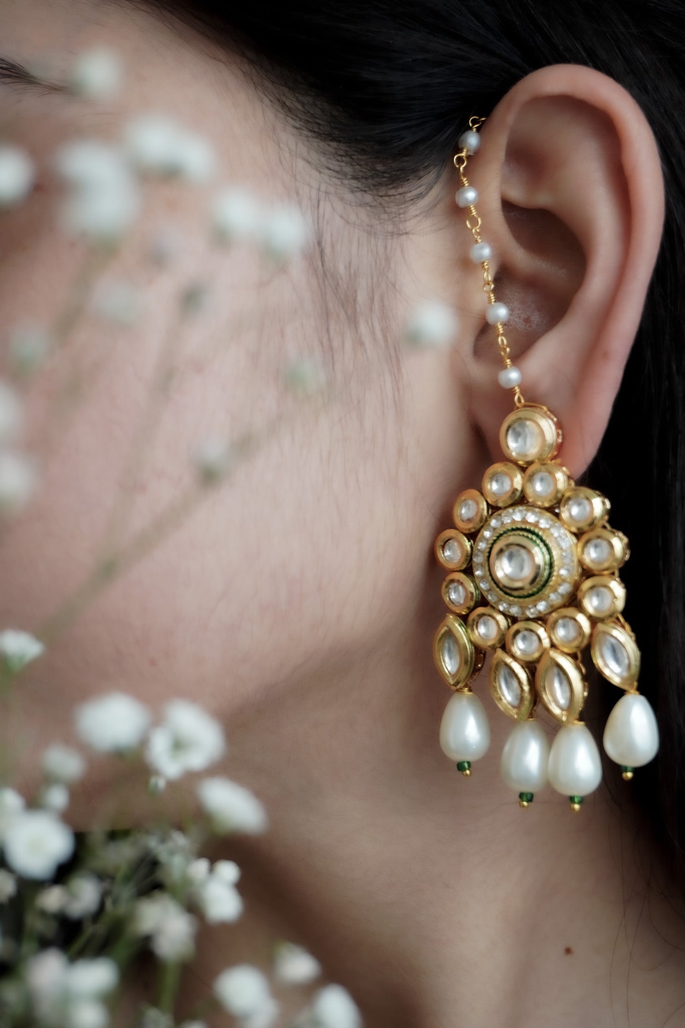 Ravya Kundan Earrings