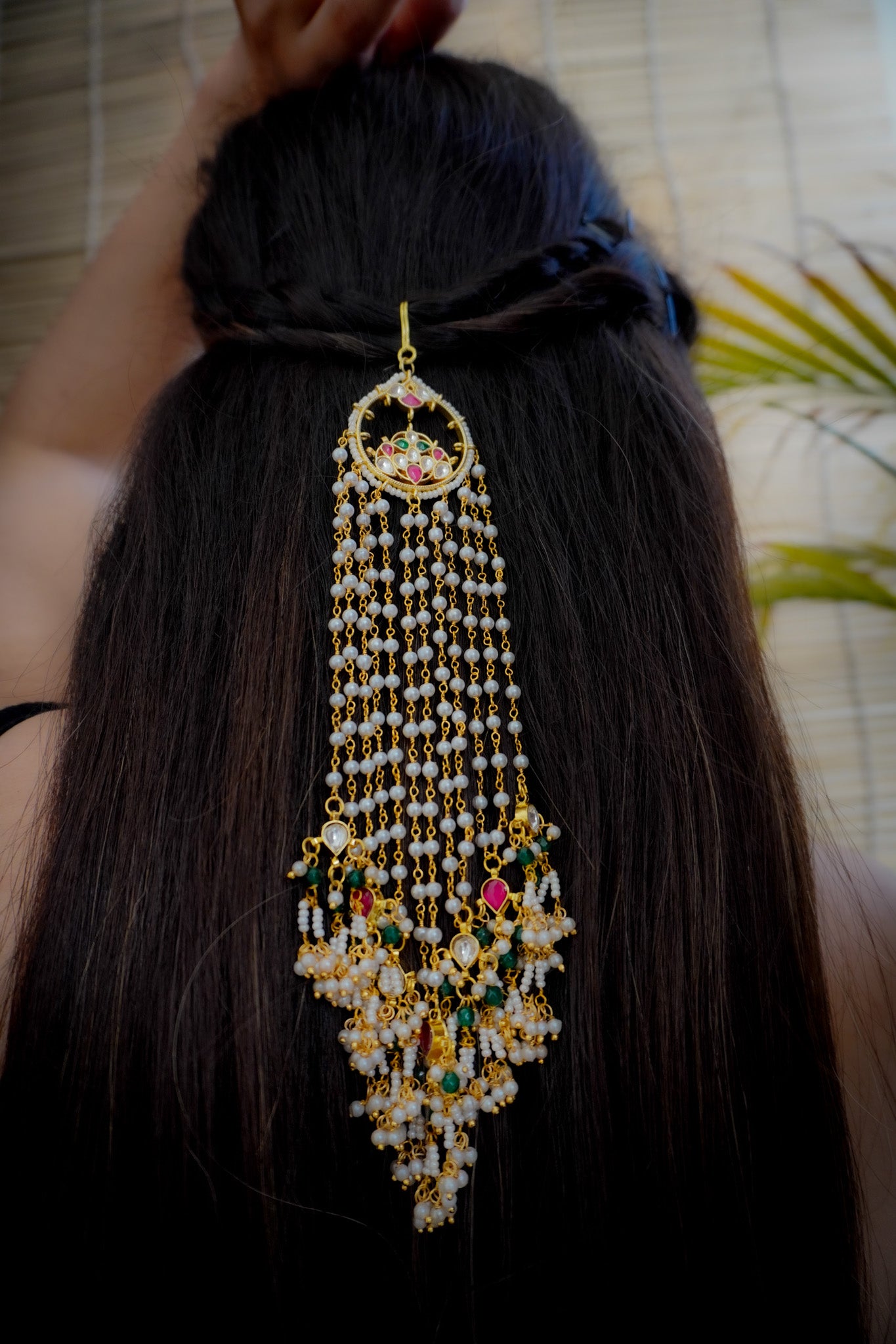 Ridhi Kundan and Pearls Hairpin