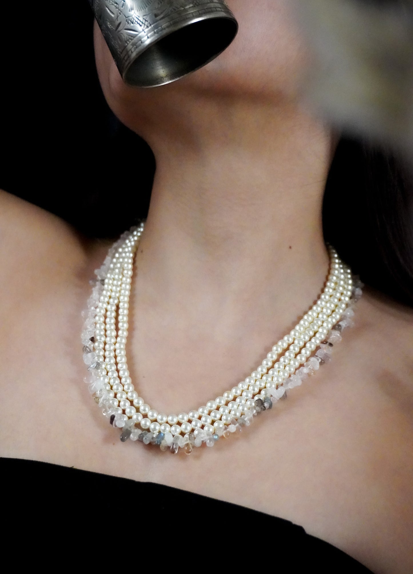 Twilight Grace Pearls Necklace