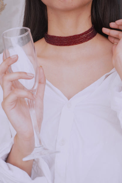 Shrinika Red Choker Necklace