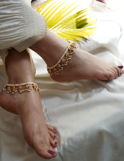 Akansha Kundan anklets