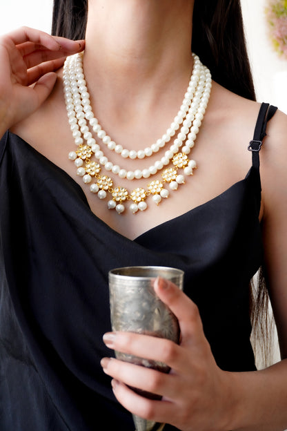 Ananta Pearls and Kundan Necklace