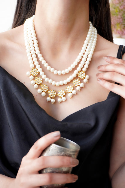 Ananta Pearls and Kundan Necklace