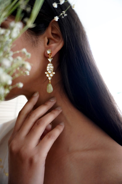 Aqua Grace Kundan Earrings