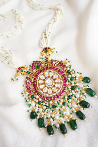 Vaidehi Moissanite Polki Necklace