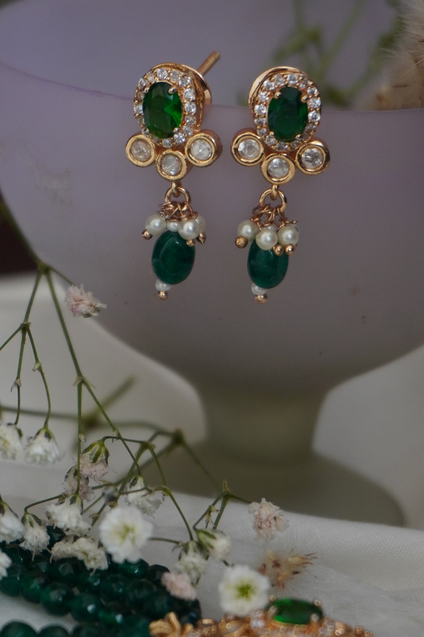 Zarine Green Kundan Choker Necklace