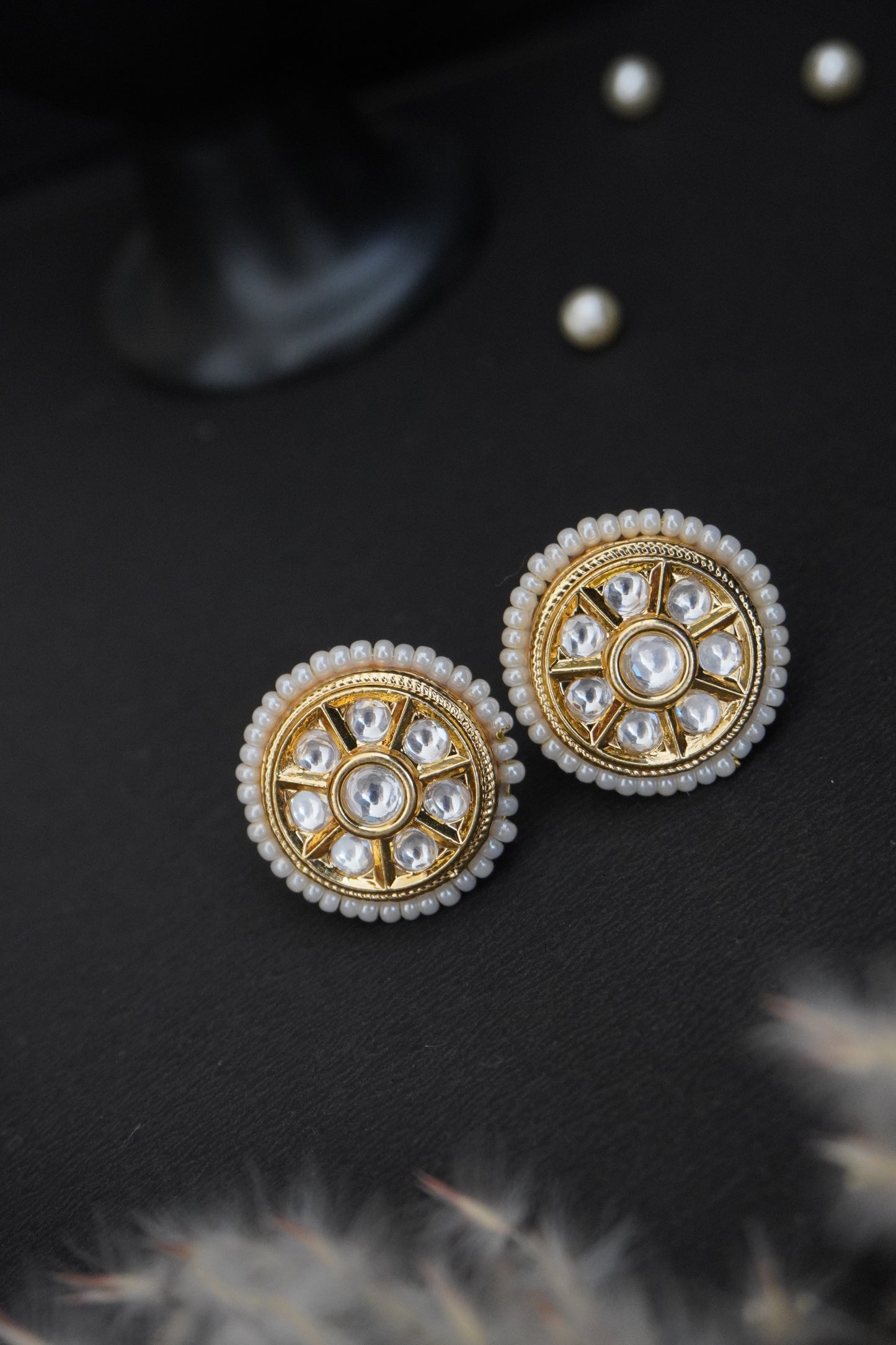 Opal Grace Kundan Earrings