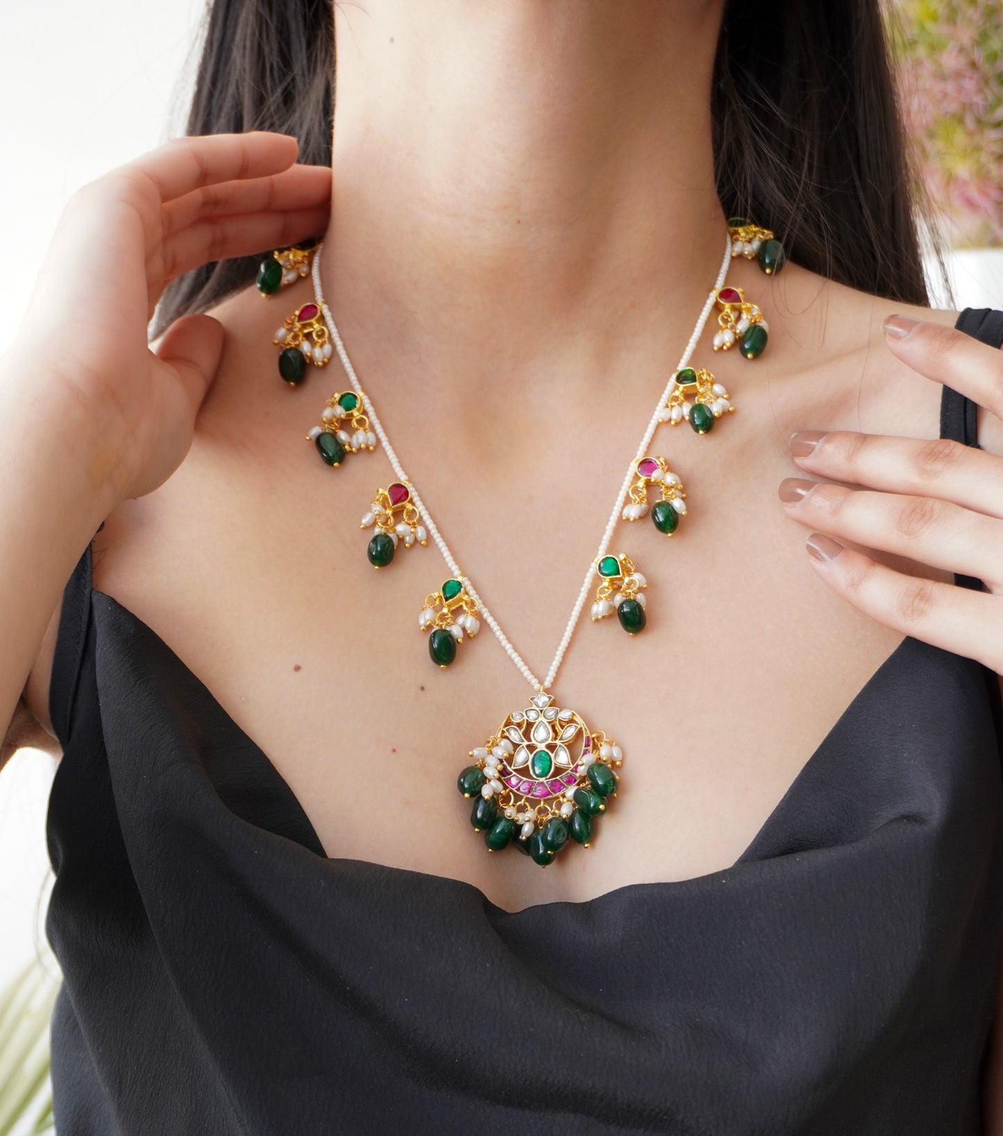 Vibha Kundan and Pearls Necklace