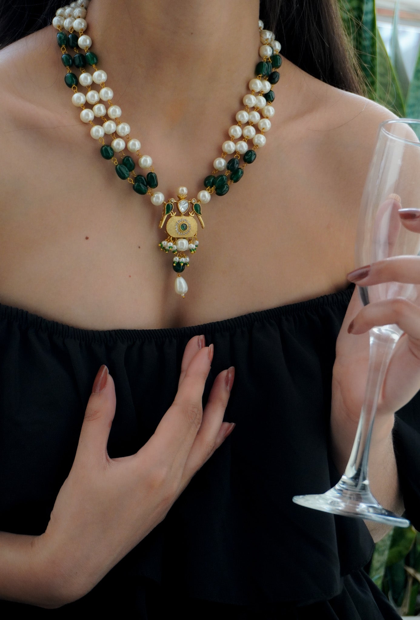 Chandani Kundan and Pearls Necklace