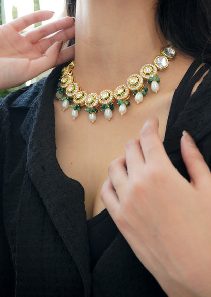 Nayra Kundan and Pearls Necklace