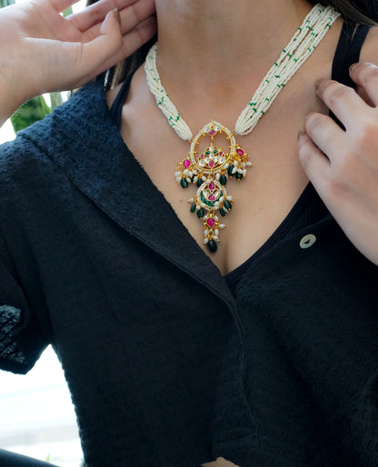 Zayra Kundan and Pearls Necklace