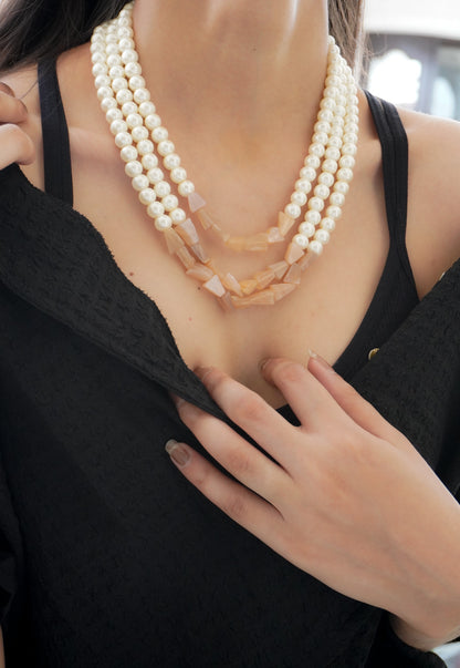 Nayra Layered Pearls Necklace