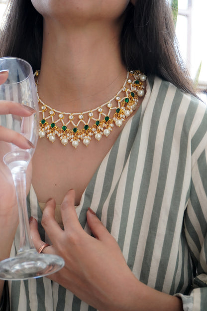 Ziya Kundan and Pearls Necklace