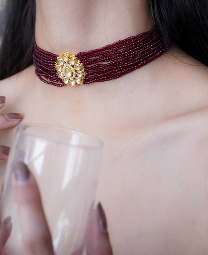 Zahra Stones and Kundan Necklace