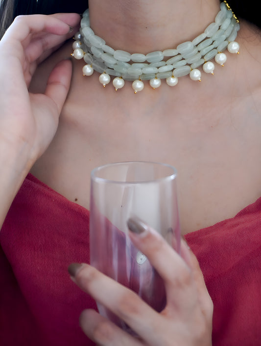Whispers of Jade Necklace