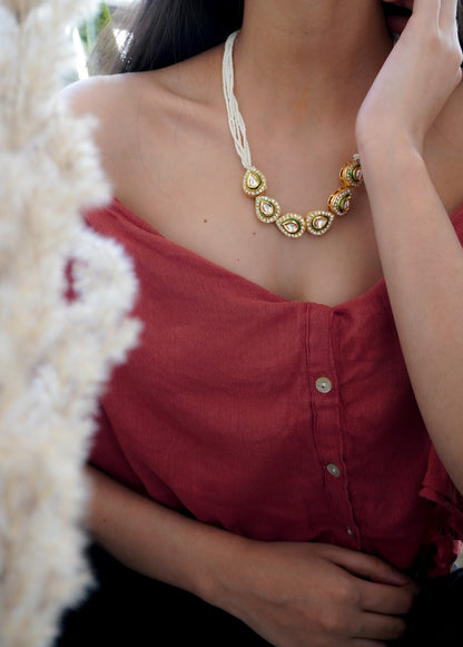 Heirloom Kundan and Pearls Necklace
