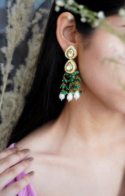 Jashn Kundan and Stones Earrings