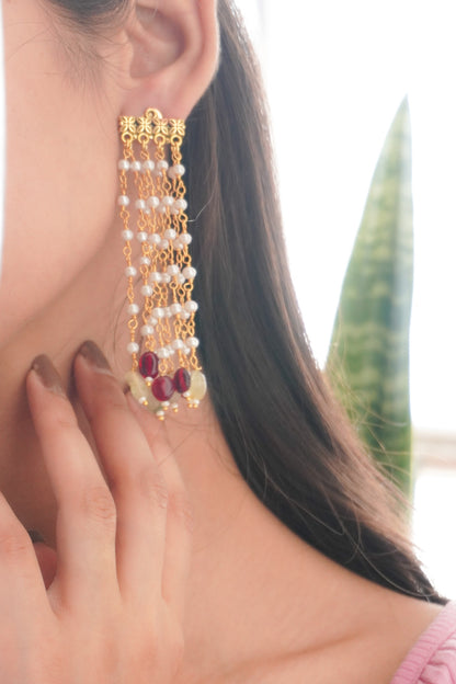 Noor Pearls Drop Earrings