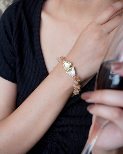 Stone Serenity Kundan Bracelet