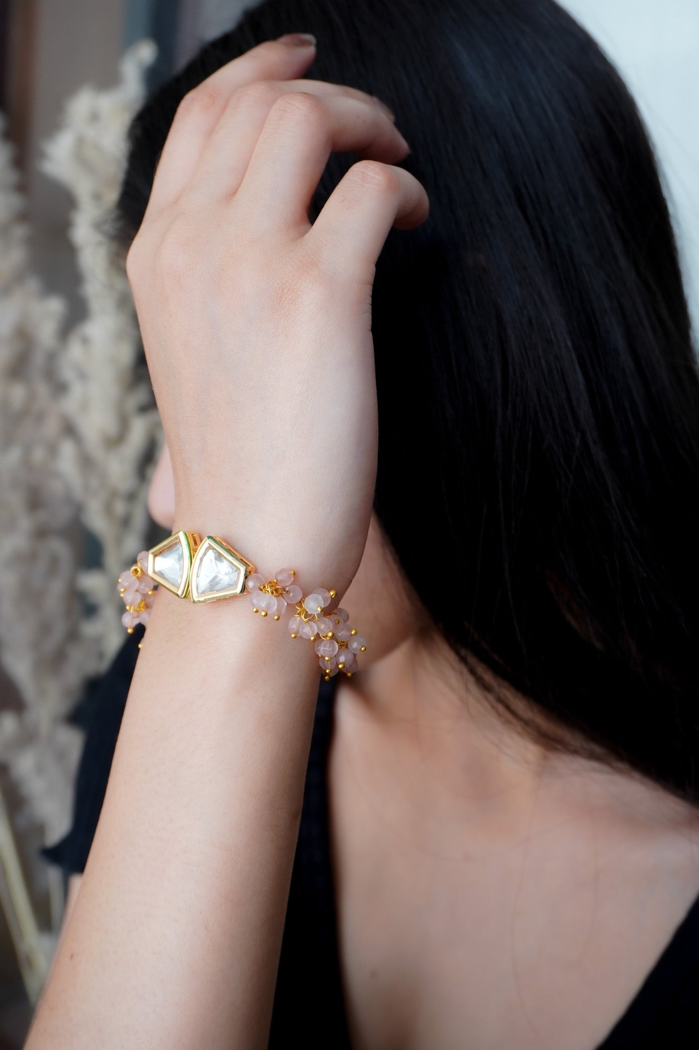 Stone Serenity Kundan Bracelet