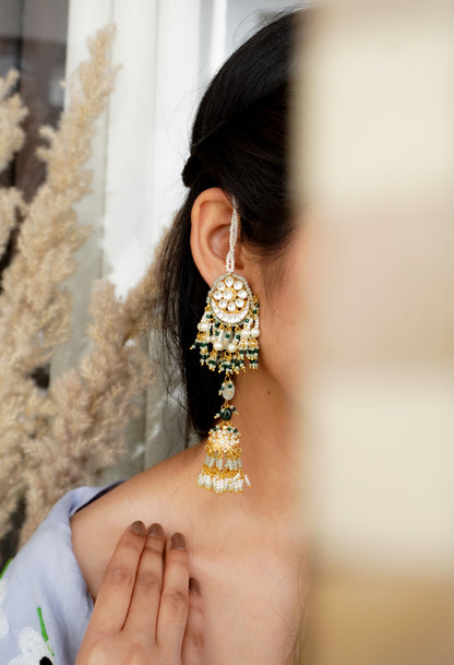 Noori Bloom Kundan and Pearls Earrings