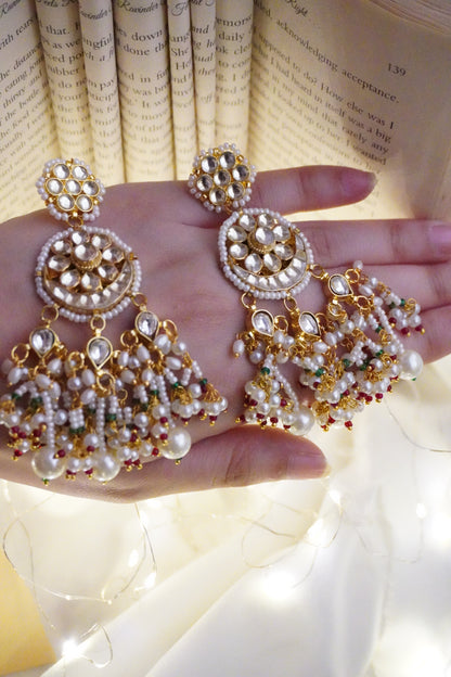 Suras Kundan and Pearl Earrings