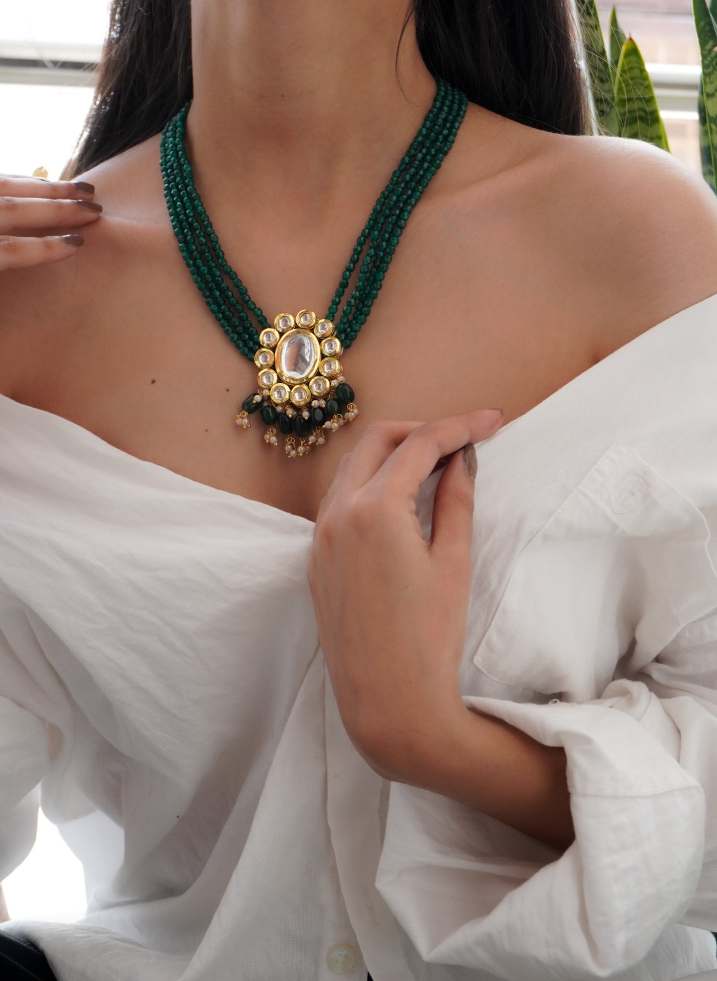 Sitaara Kundan and Stones Necklace