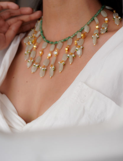 Avira Kundan and Stone necklace