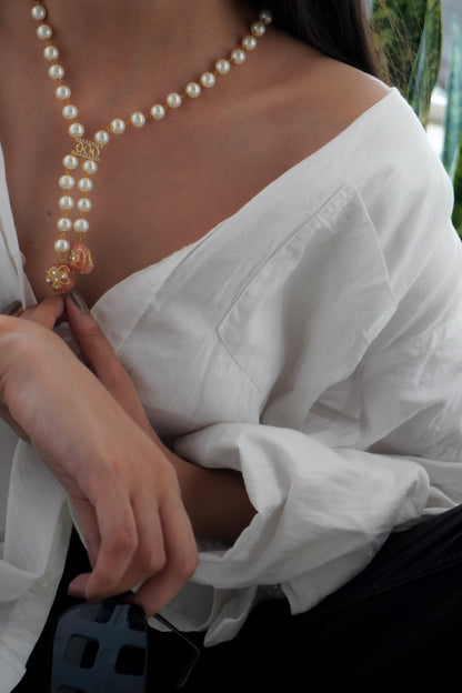 Ziva Kundan and Pearls Necklace