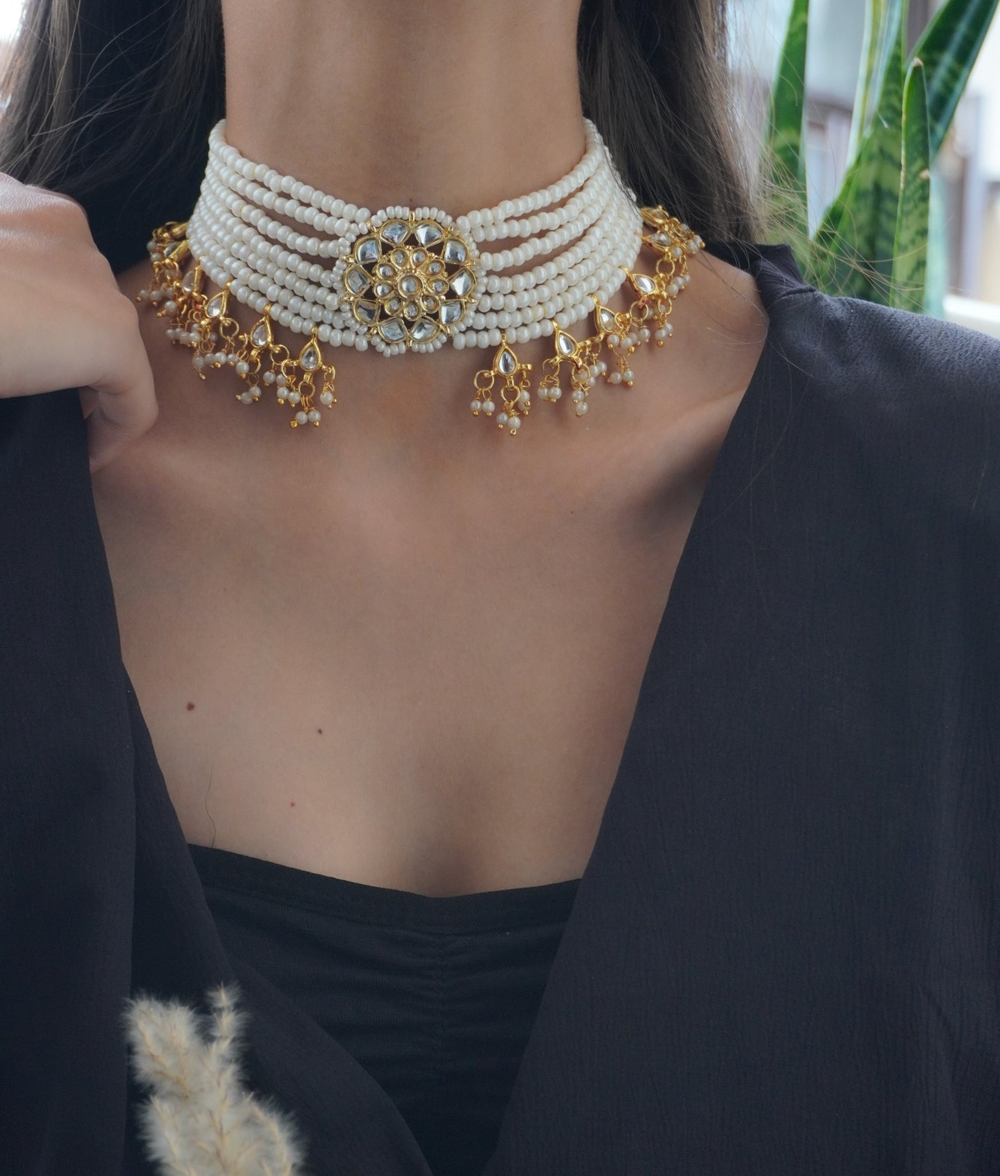 Kira Kundan and Stones Necklace
