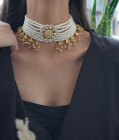 Kira Kundan and Stones Necklace