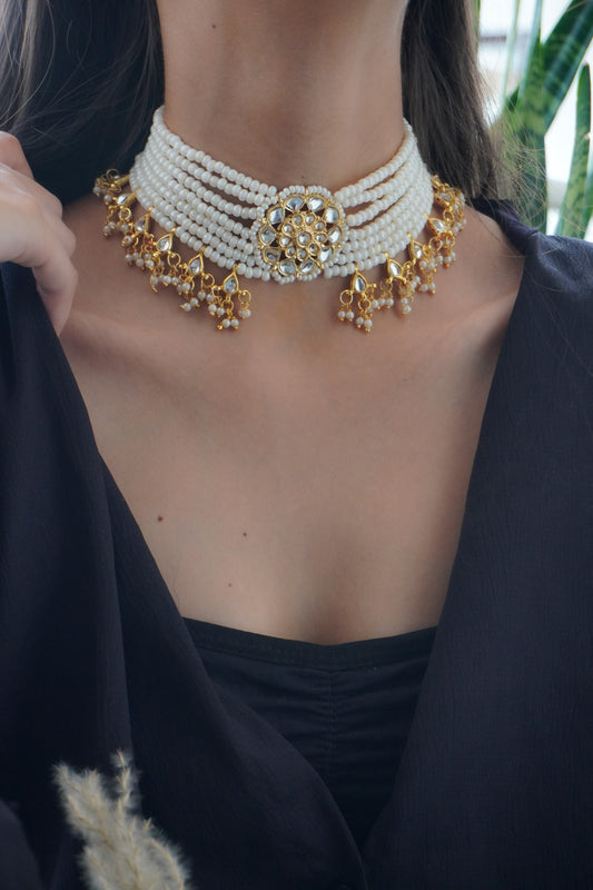 Kira Kundan and Stones Necklace