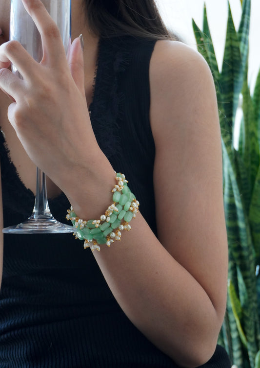 Elvara Stones and Pearls Bracelet