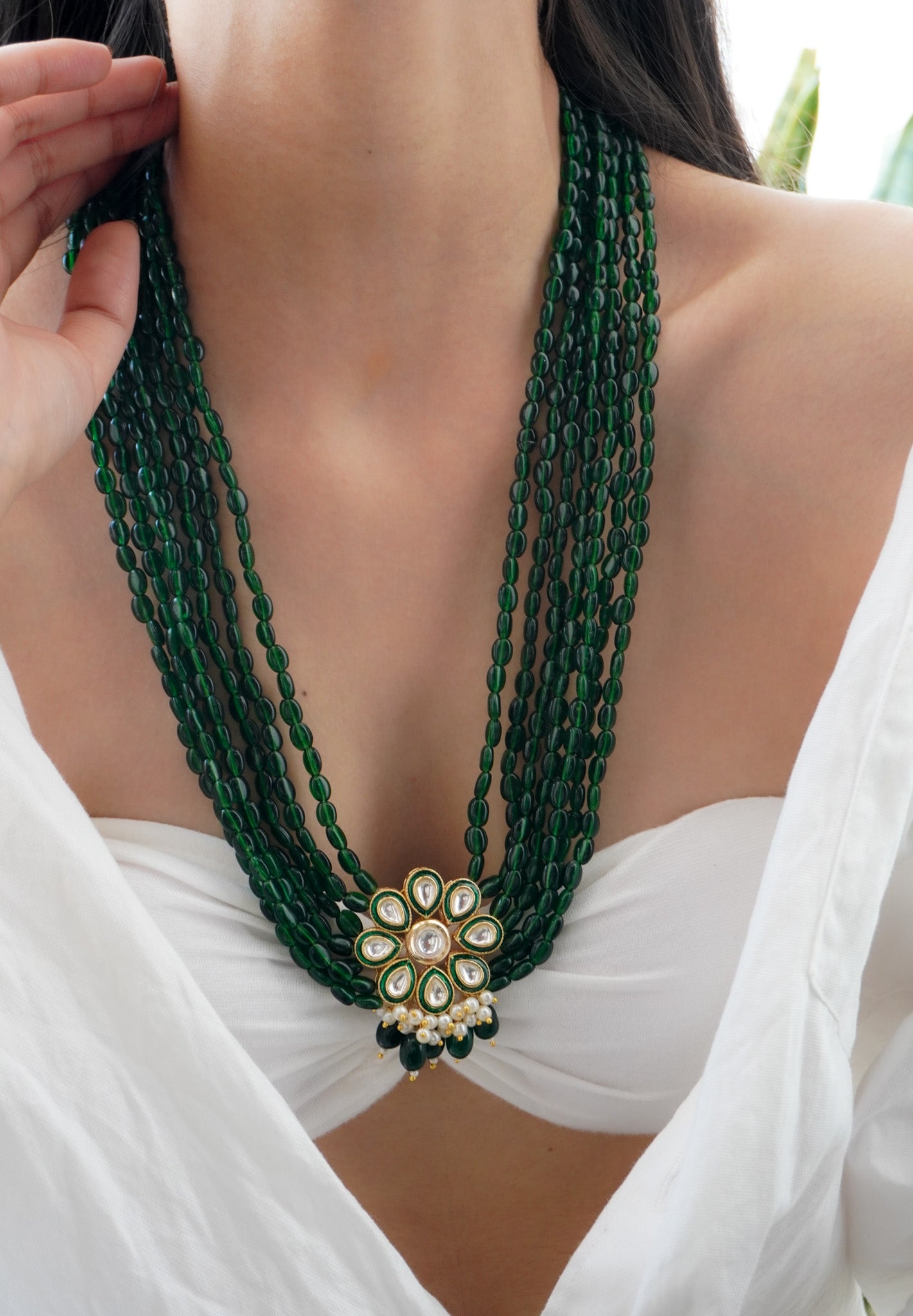 Harika Kundan and Stones Necklace