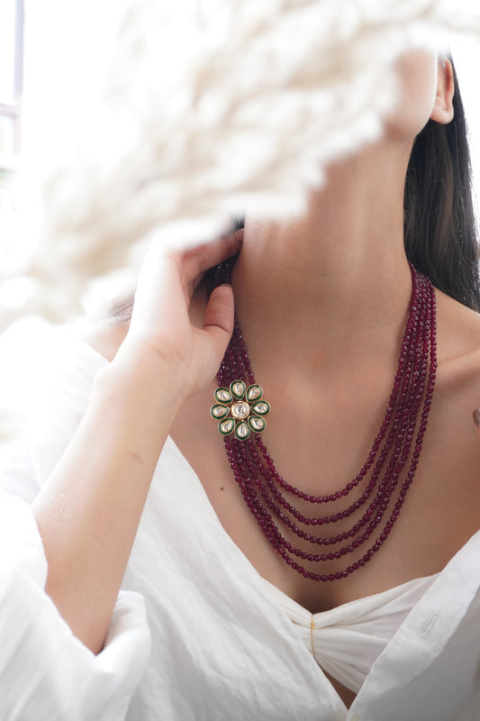 Niraaya Kundan and Stones Necklace