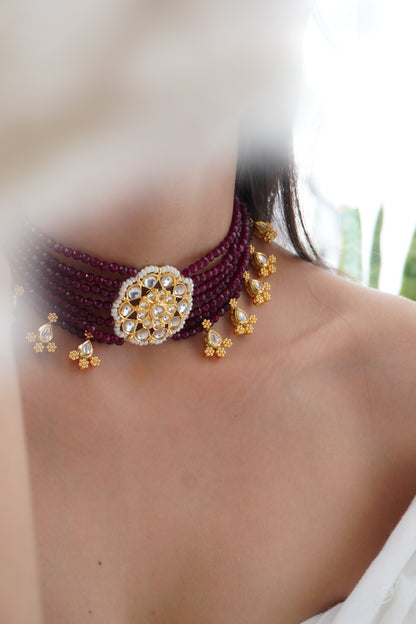 ZarNish Kundan and Stones Necklace