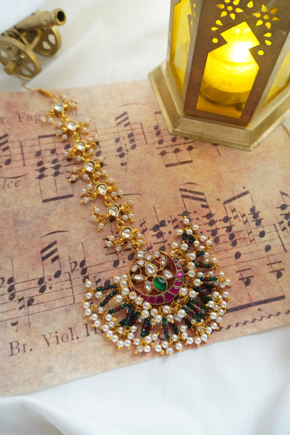 Taranum Kundan and Stones Maang Tikka