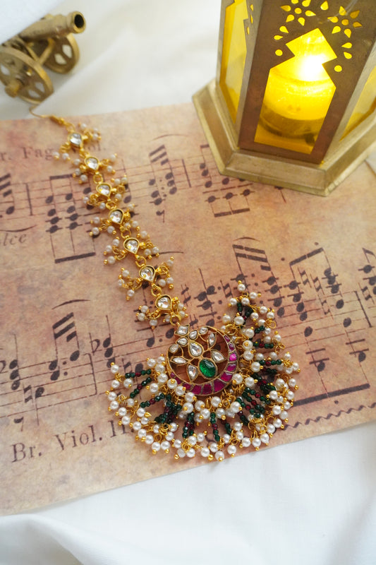 Taranum Kundan and Stones Maang Tikka