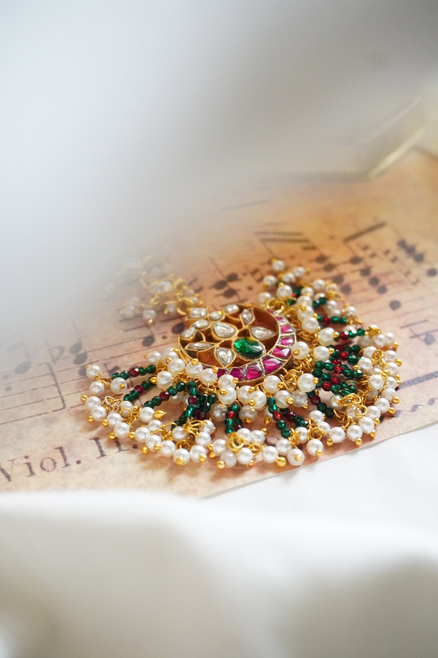 Taranum Kundan and Stones Maang Tikka