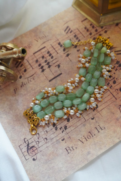 Elvara Stones and Pearls Bracelet