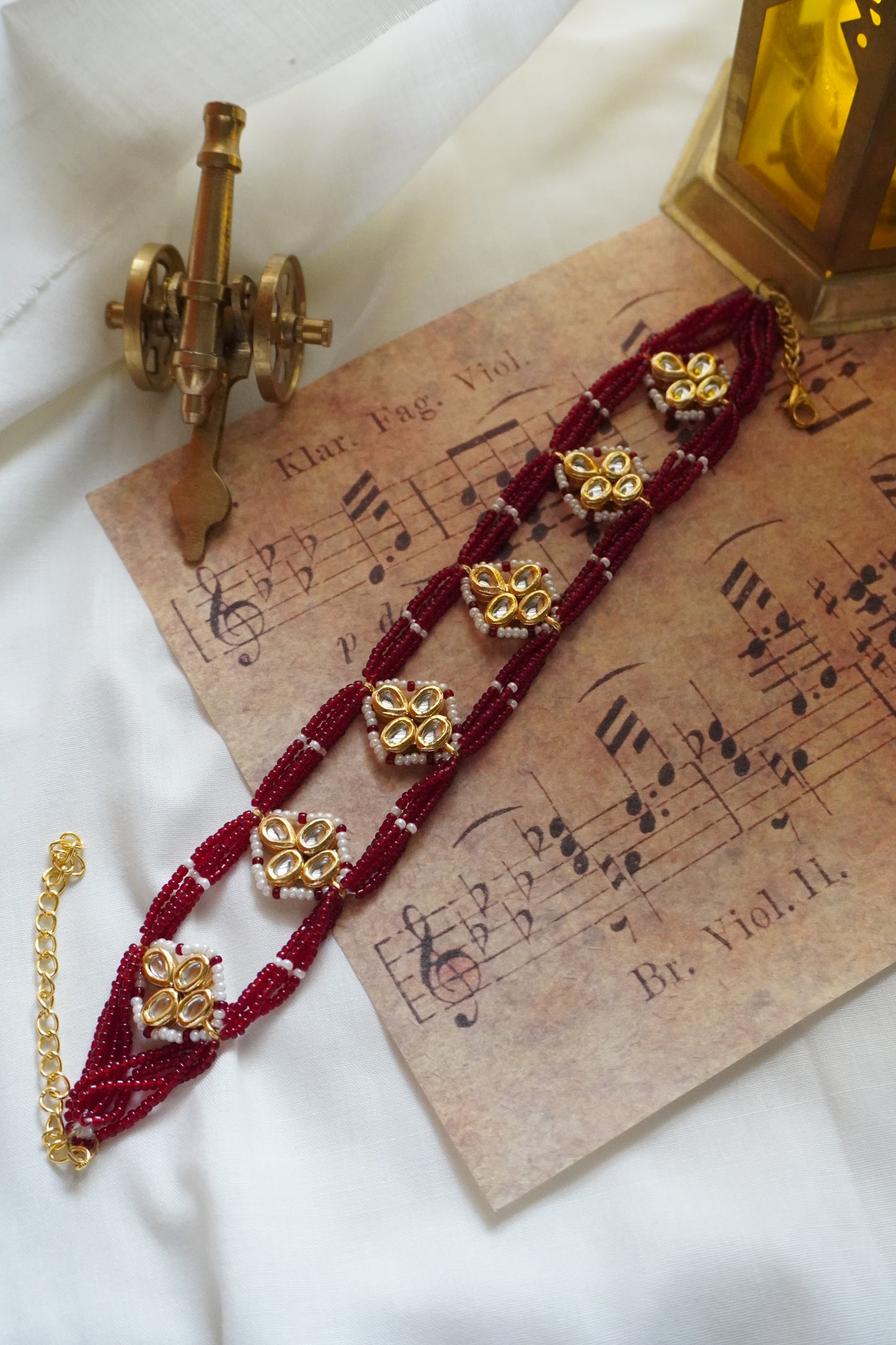 Saisha Red Kundan Necklace