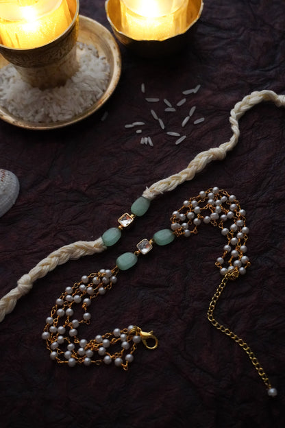 Siya Pearls and kundan Lumba Set